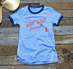 Women's Boat Shop Ringer T Shirt