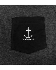 Men's Anchor Pocket T Shirt - Gray